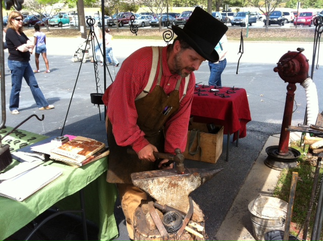 Blacksmith working